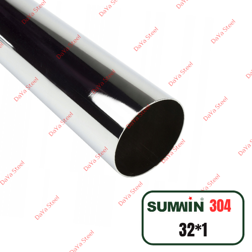 لوله 32 ضخامت 1 میلیمتر آلیاژ 304